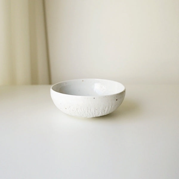 [이능호도예] White soup bowl